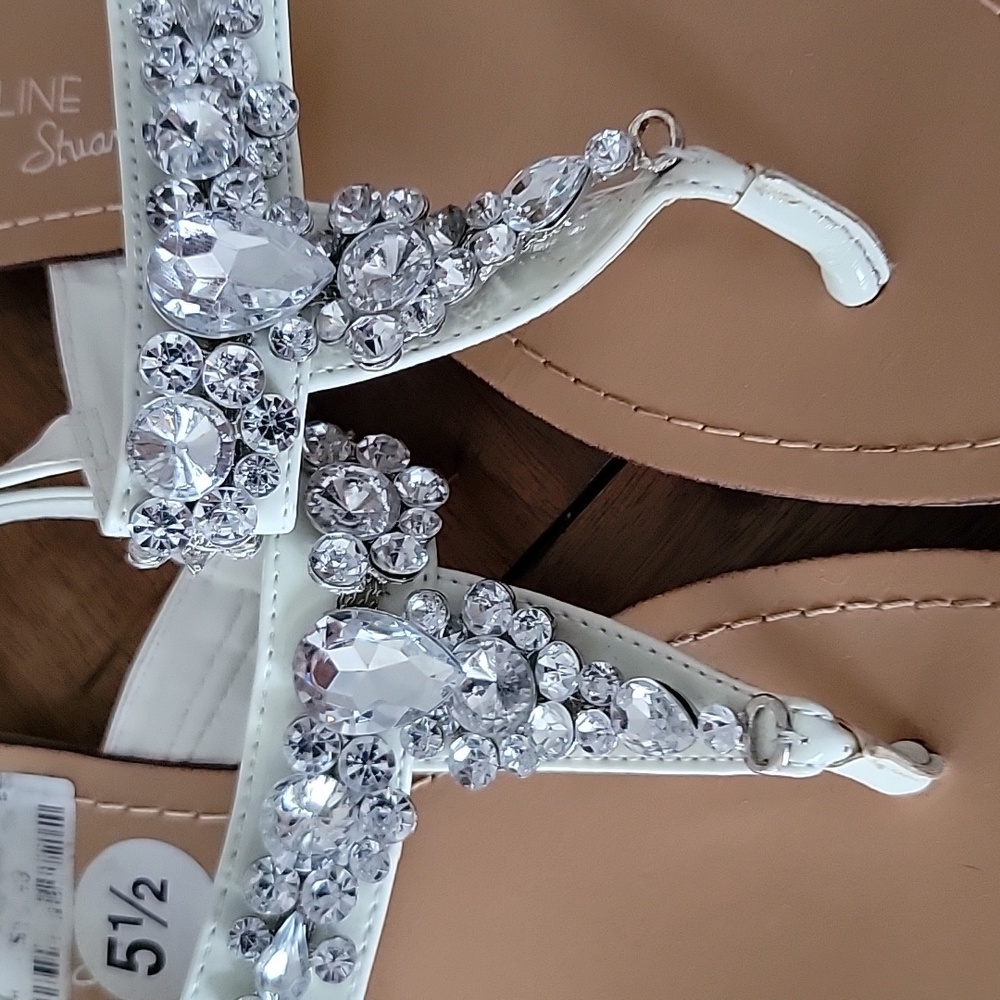 Madeline Staurt Rhinestone Sandals - Picture 2 of 4